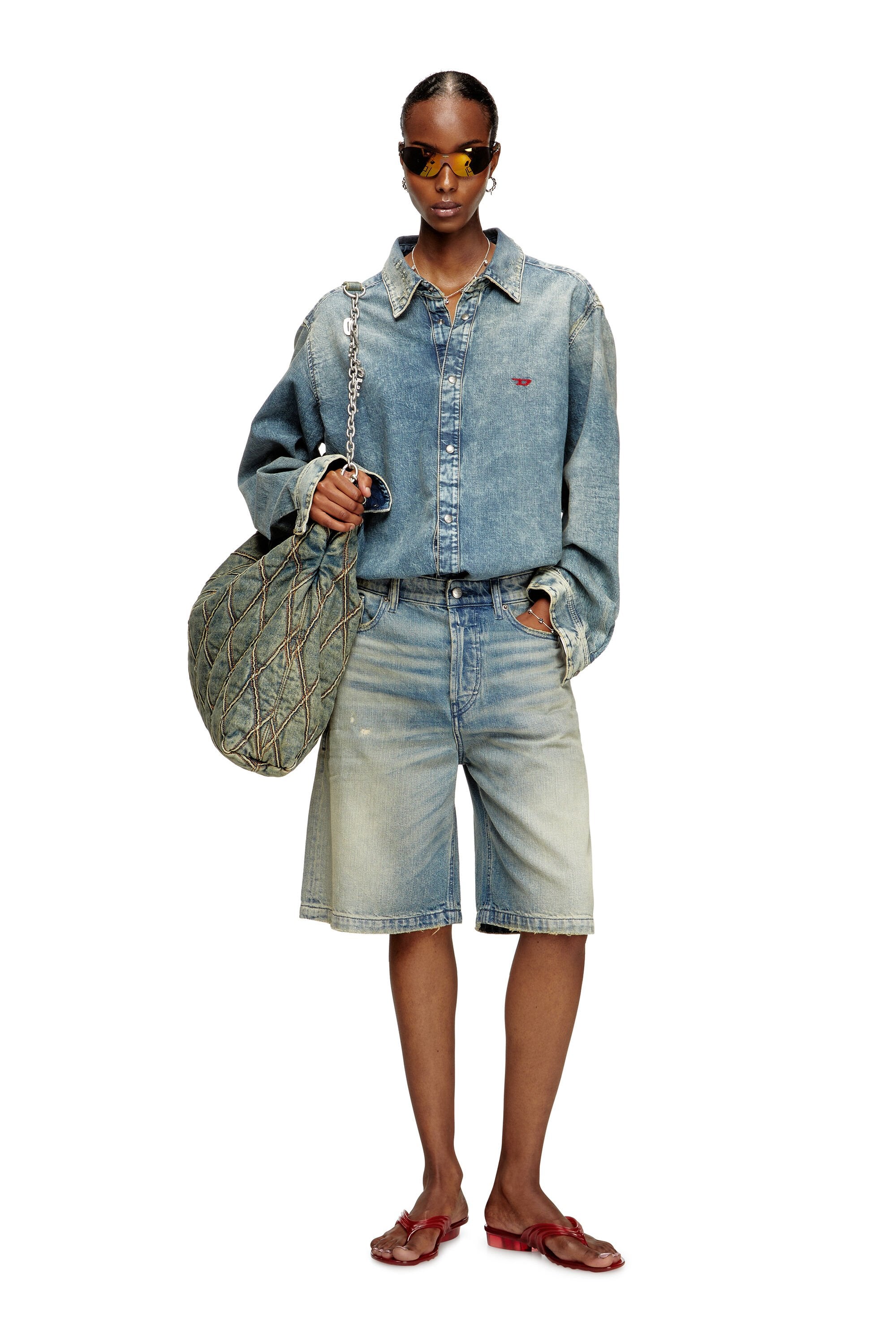 Women's Sculptural flip-flops in Melflex® Black