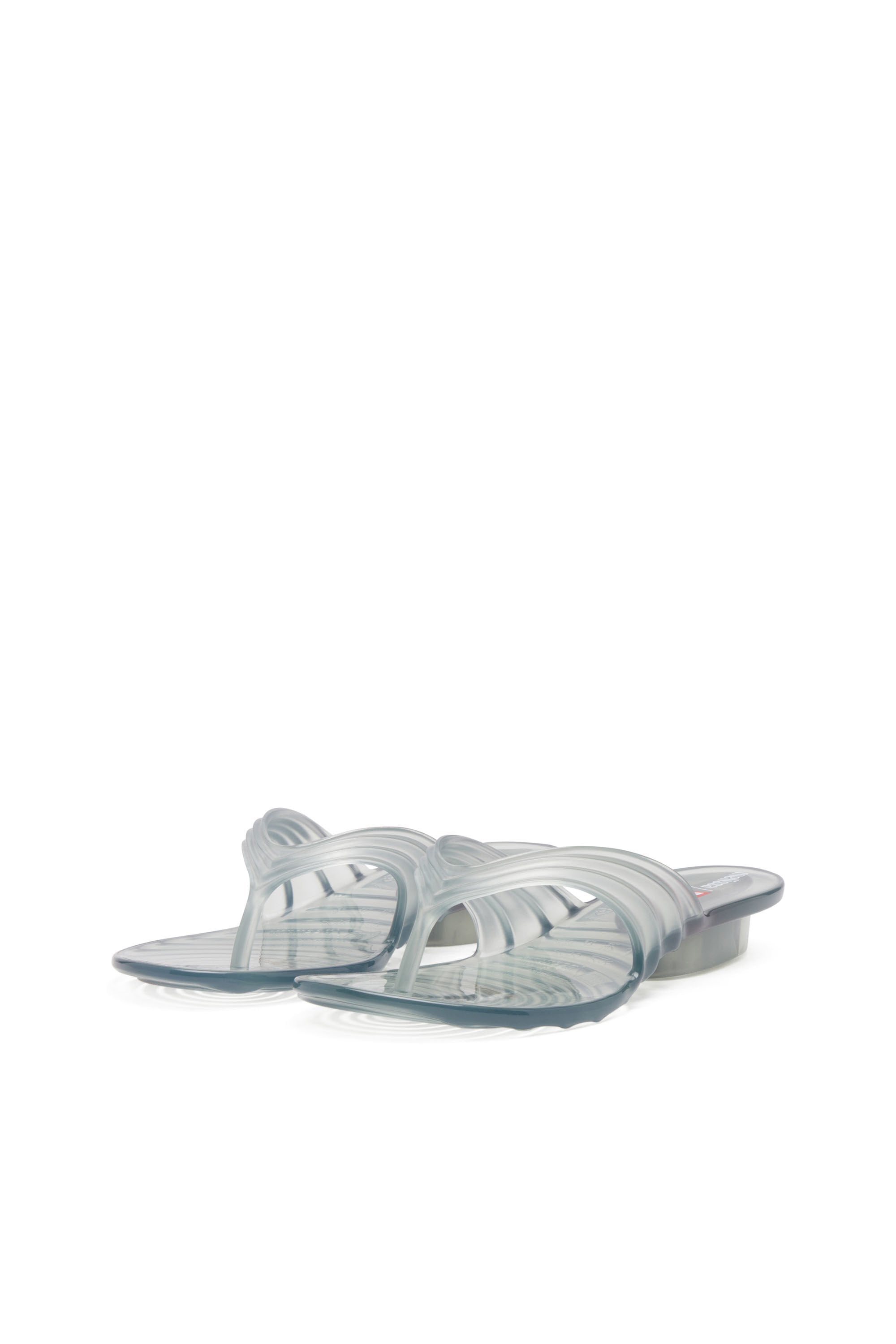 Women's Sculptural flip-flops in Melflex® Grey