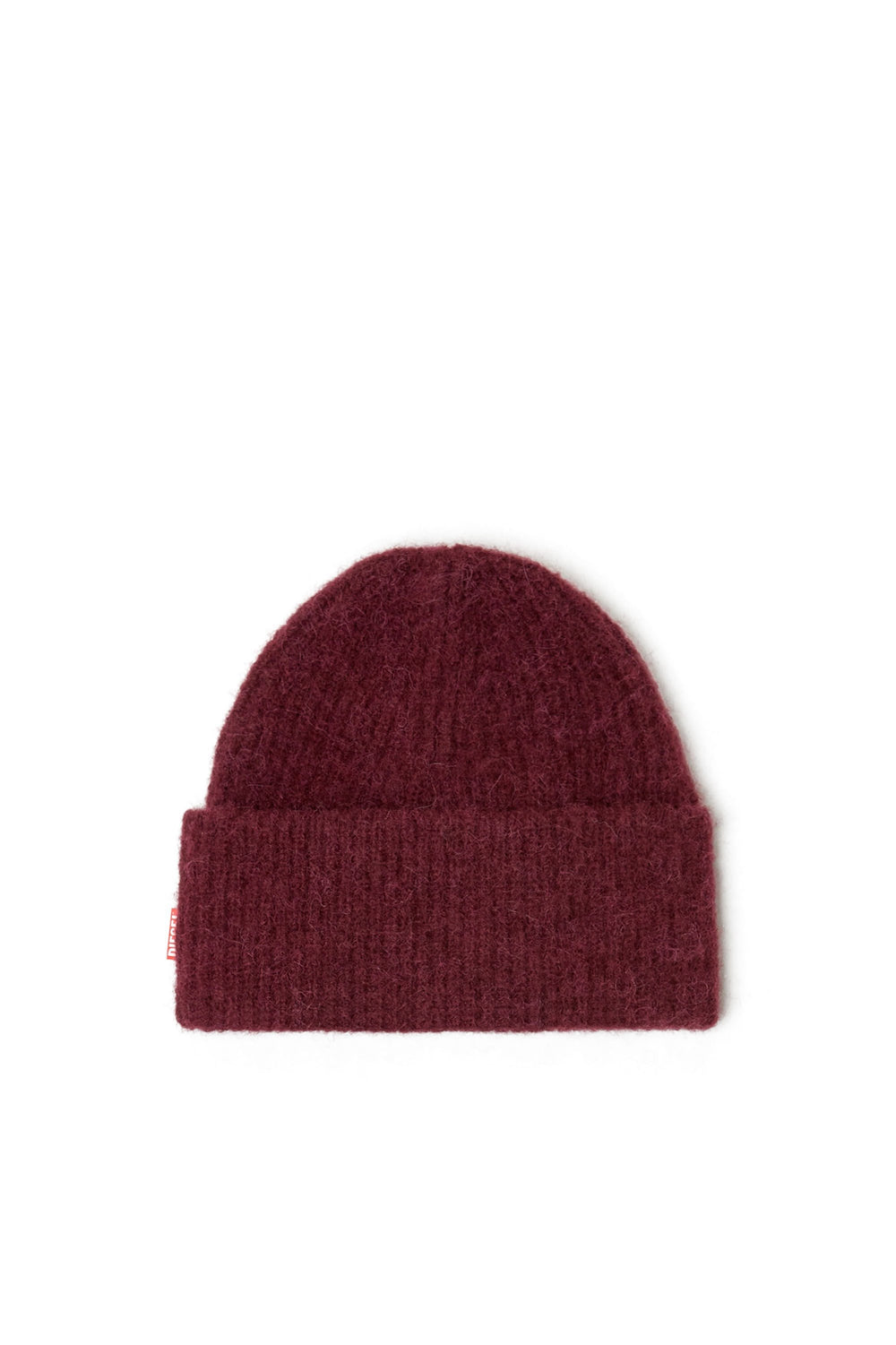 Women's Burgundy beanie with Oval D embroidery Red
