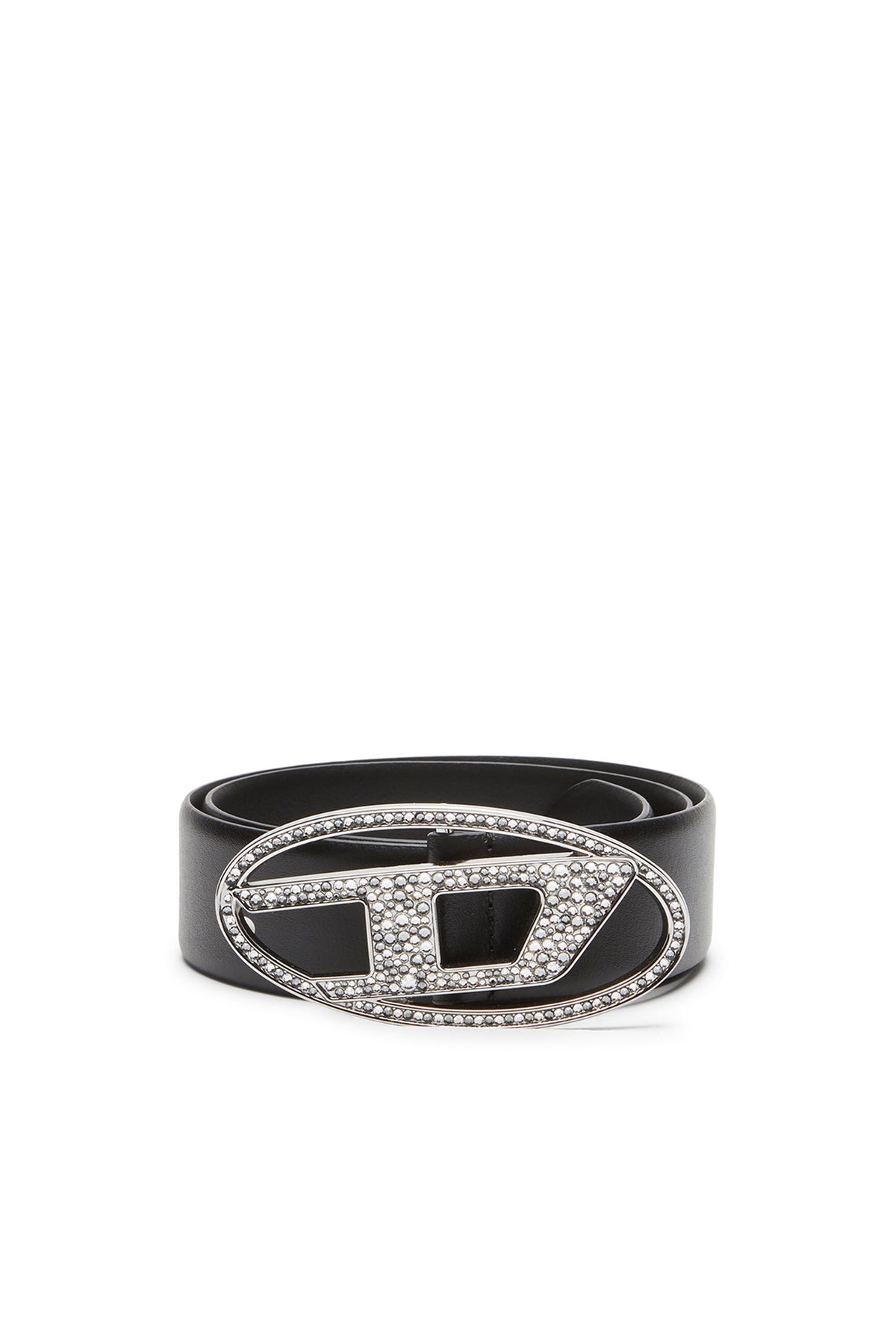 B-1DR STRASS - logo belt with strass Black