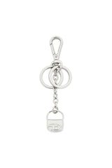 Women's Metal keyring with 1DR bag charm Silver