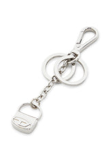 Women's Metal keyring with 1DR bag charm Silver