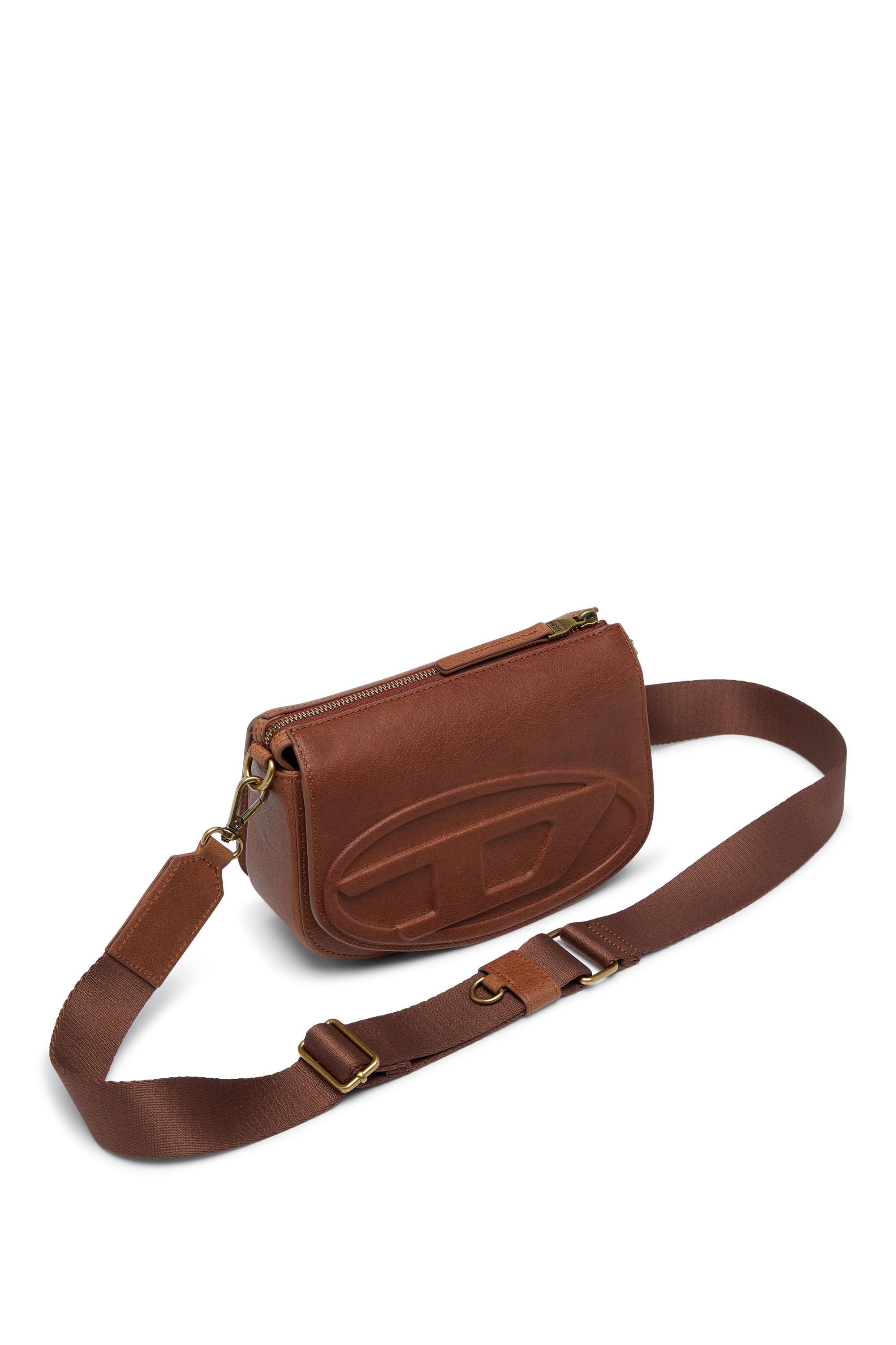 Women's 1DR-Camera bag in pull-up leather Brown