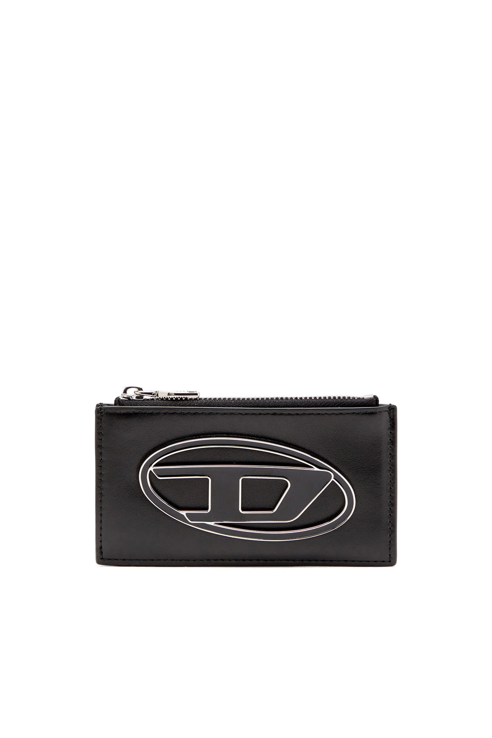 Women's Flat card holder in nappa leather Black