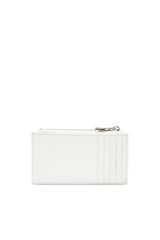 Women's Flat card holder in nappa leather Black