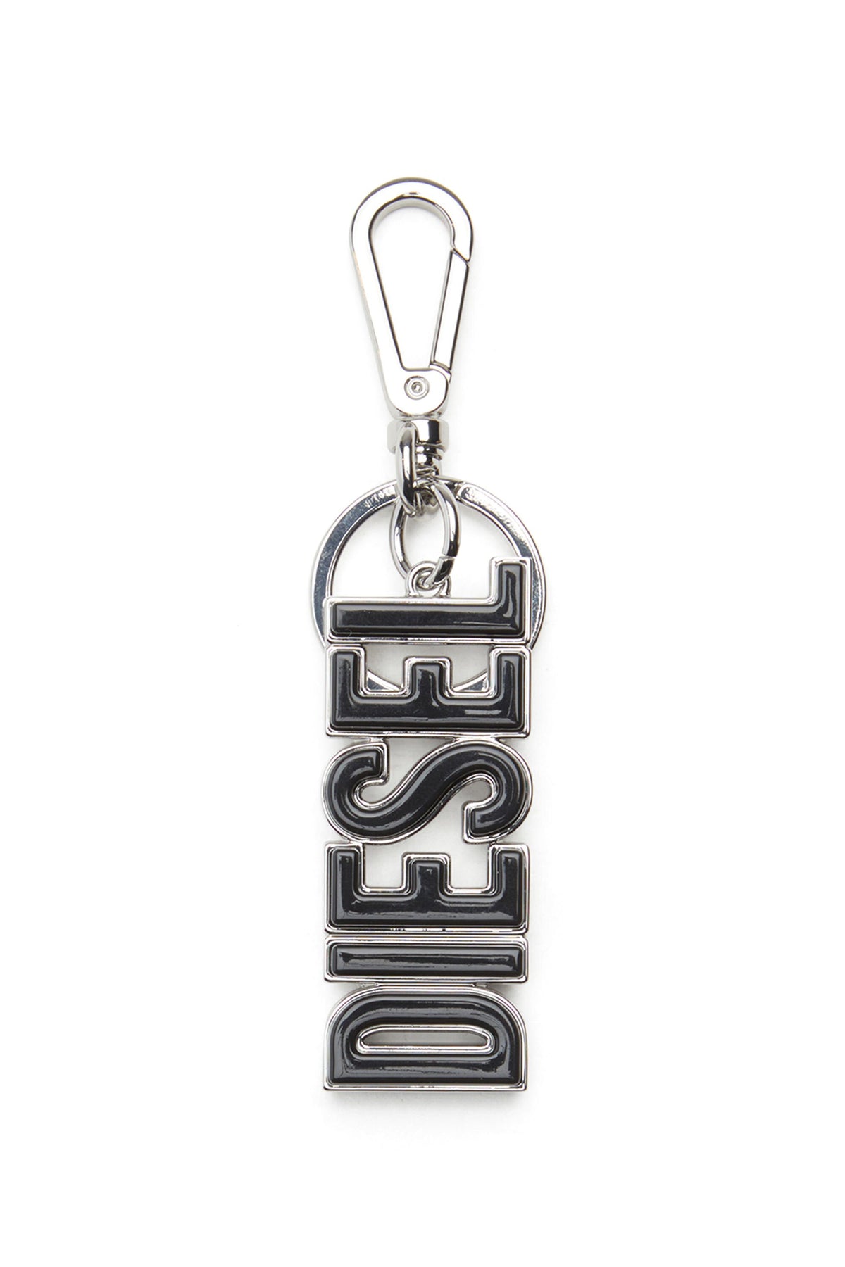 Men's Metal and resin DIESEL keyring Black