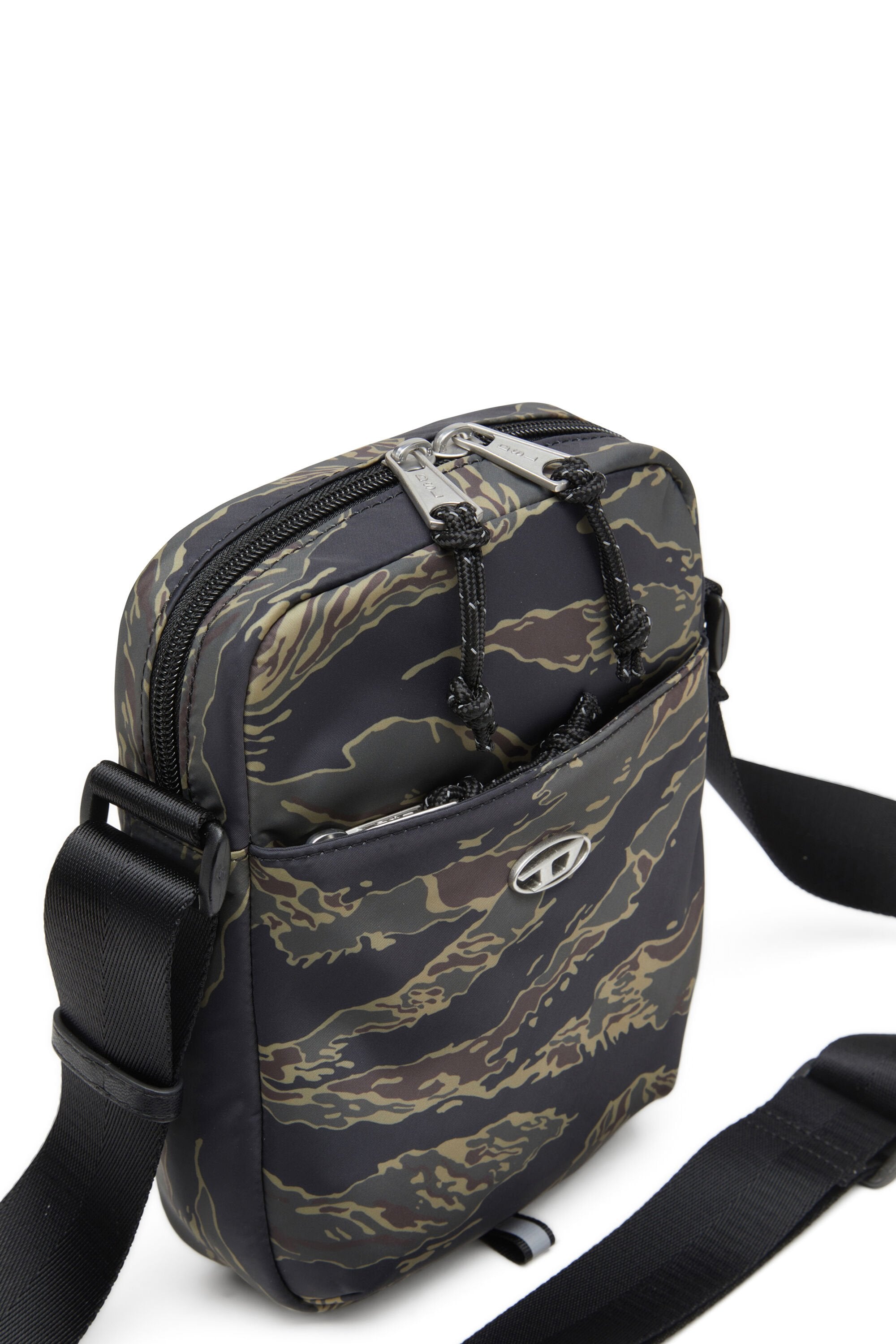 Women's D-Pack-Crossbody bag with camou print Multicolor