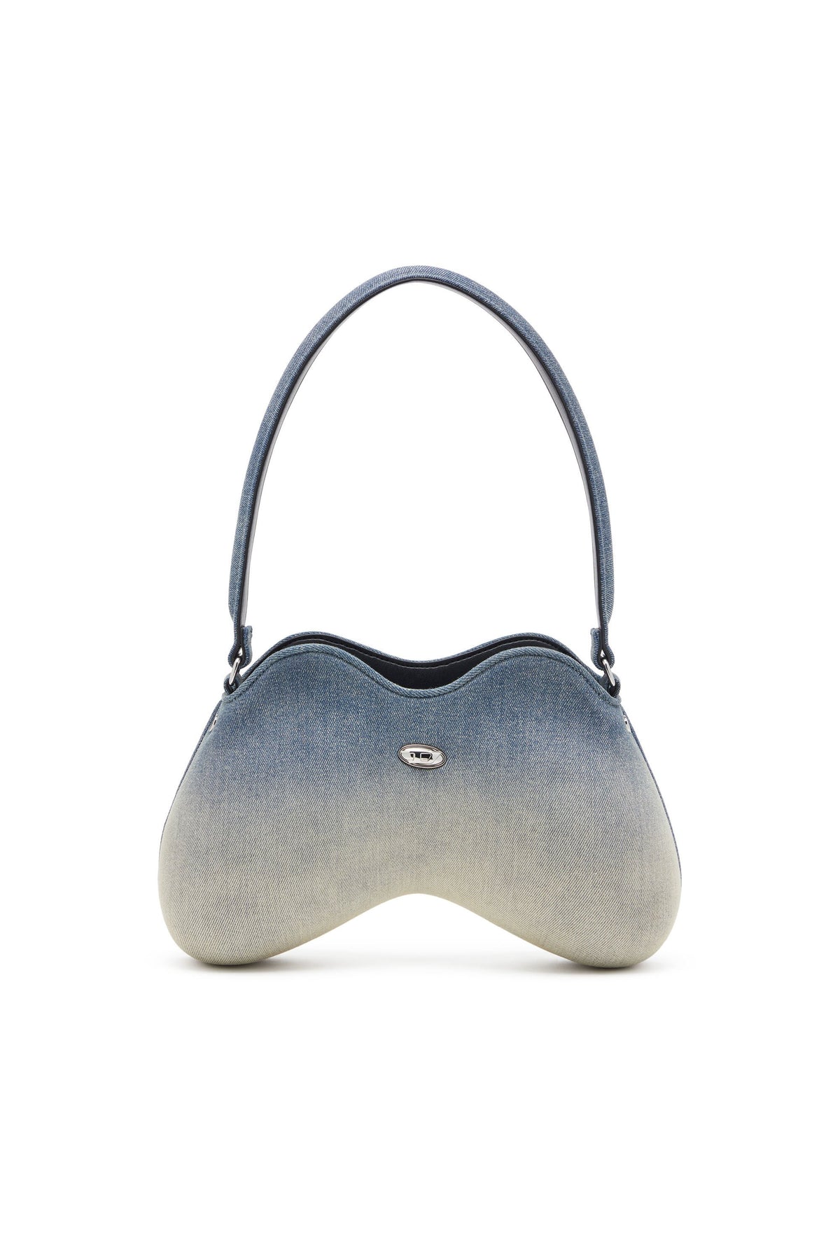 Women's Double-D-Shoulder bag in solarised denim Blue