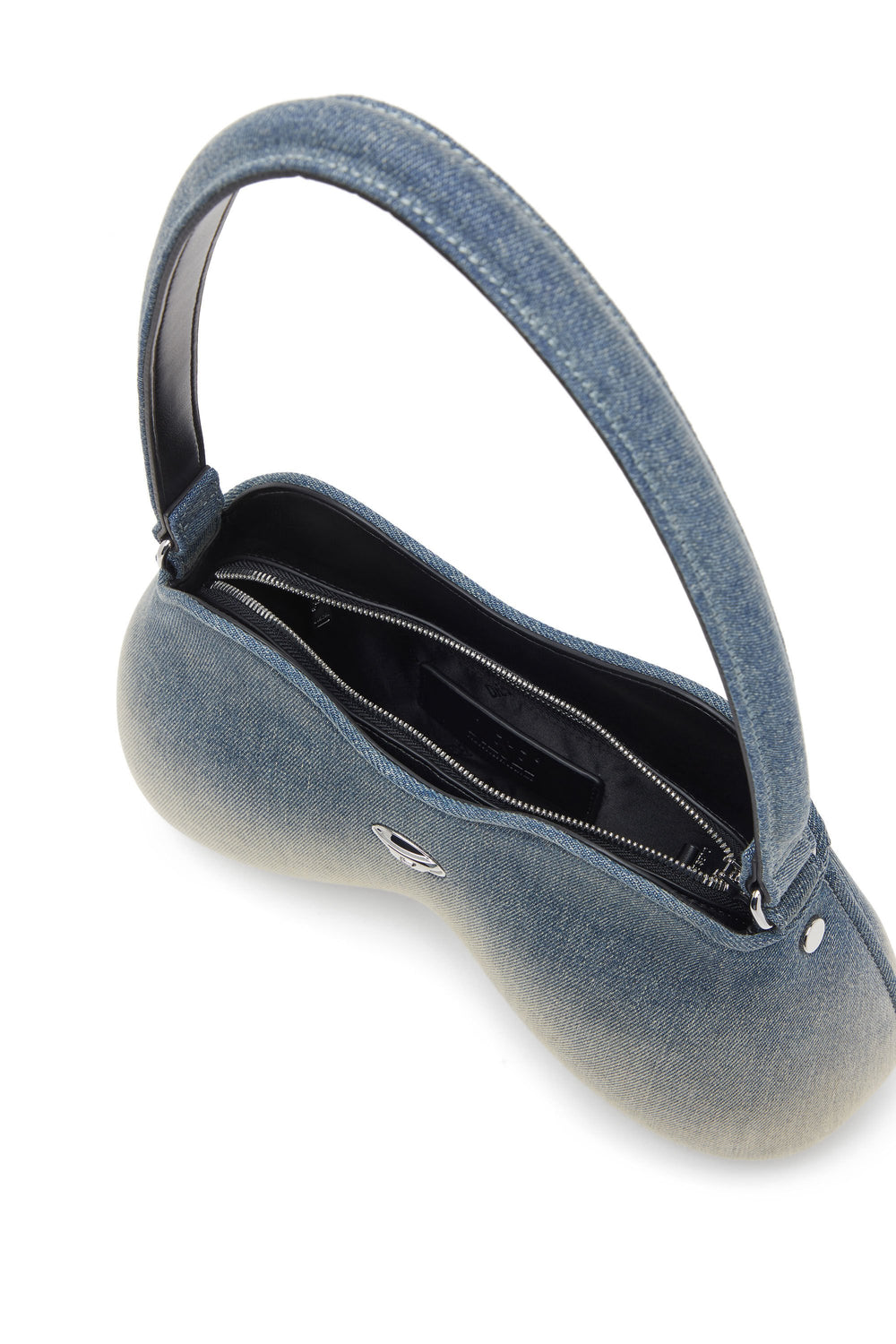 Women's Double-D-Shoulder bag in solarised denim Blue