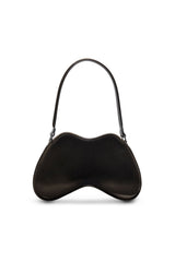 Women's Double-D-Rigid shoulder bag in dégradé glossy PU Black