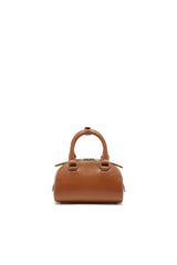 Women's 1DR Dome-Mini bowling bag in pull-up leather Brown