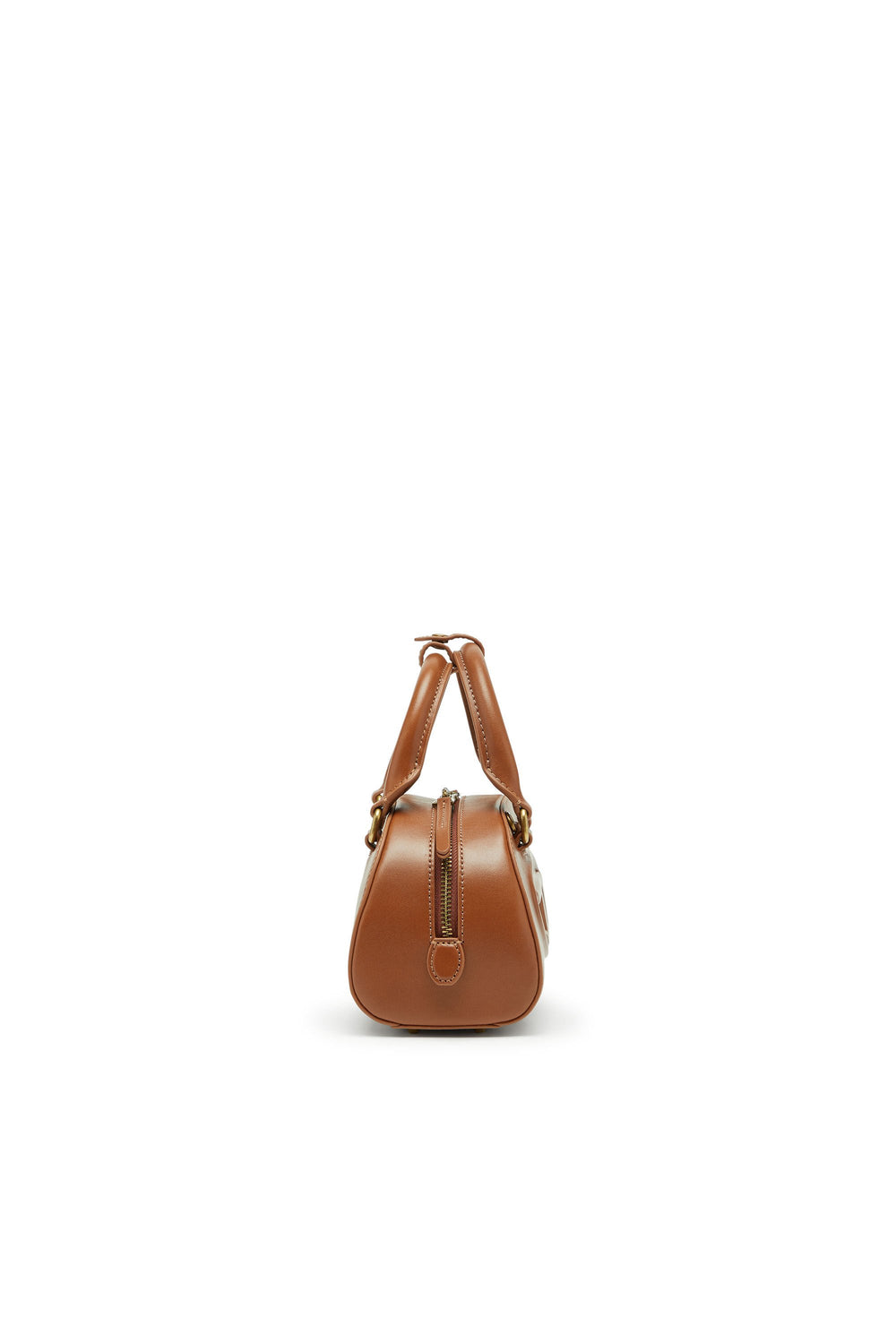 Women's 1DR Dome-Mini bowling bag in pull-up leather Brown