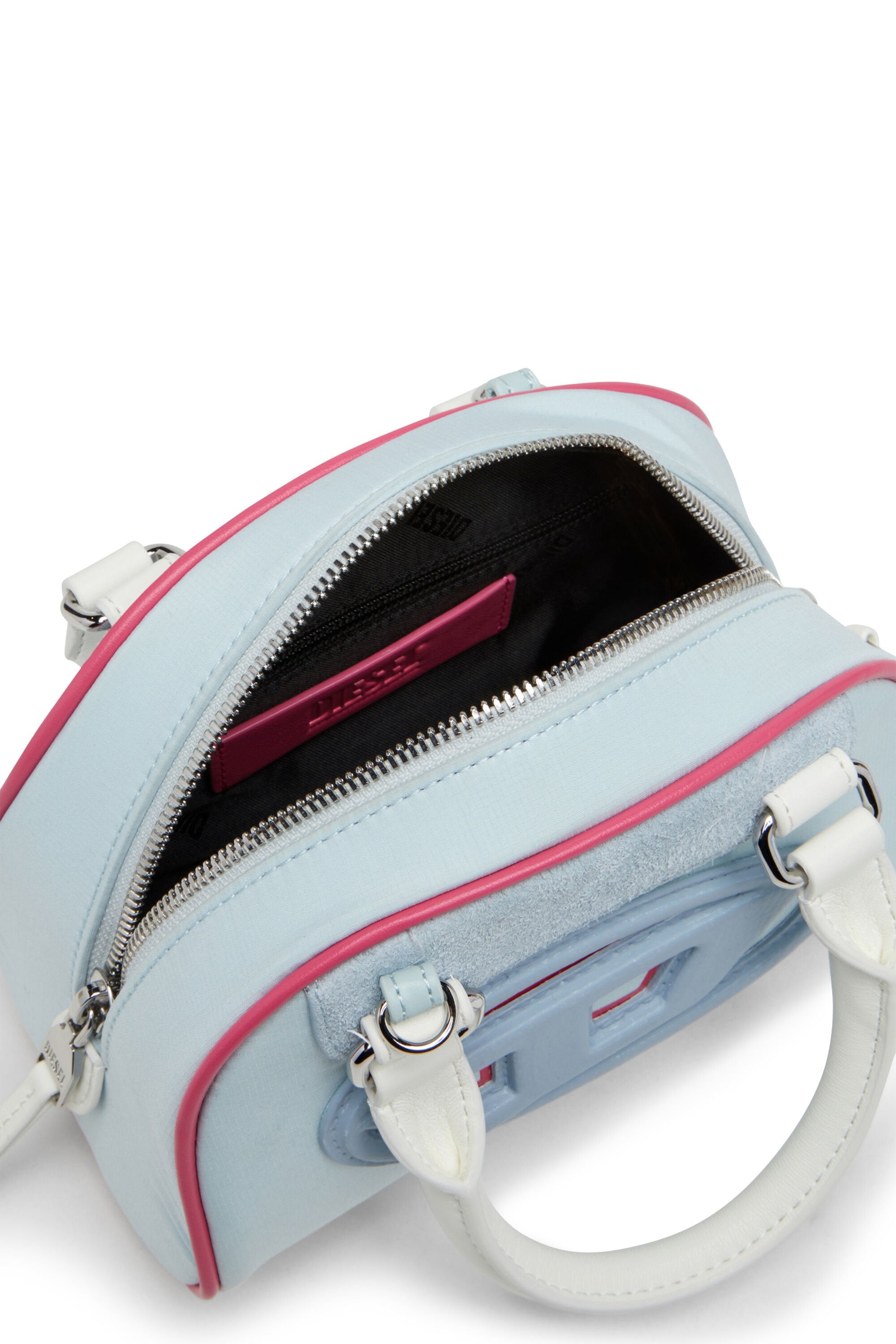 Women's 1DR Dome-Colour-block mini bowling bag Blue