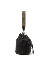Women's Multi-Pkts-Multipocket bucket bag in washed denim Black