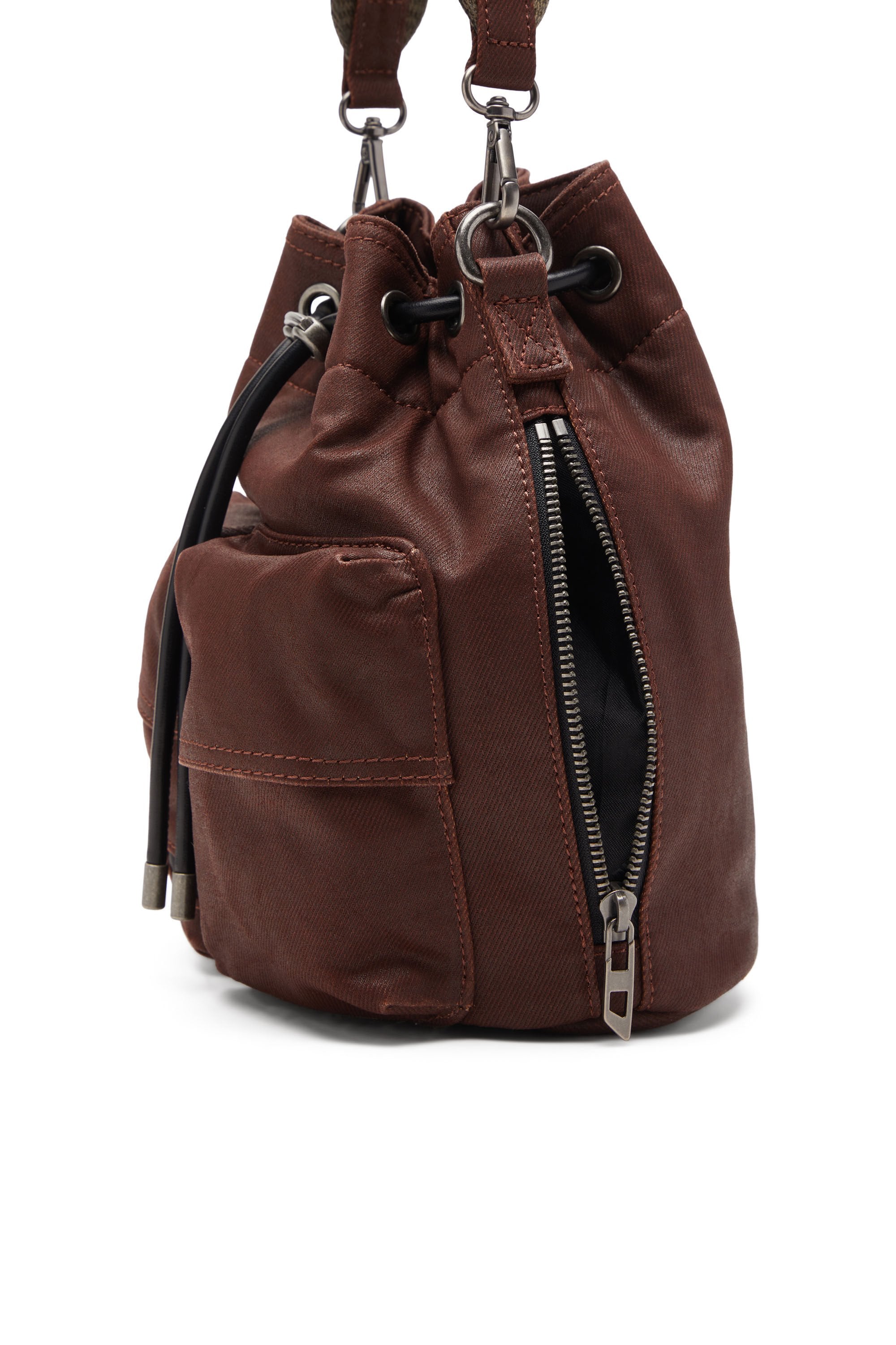 Women's Multi-Pkts - Cotton bag with multiple pockets Brown
