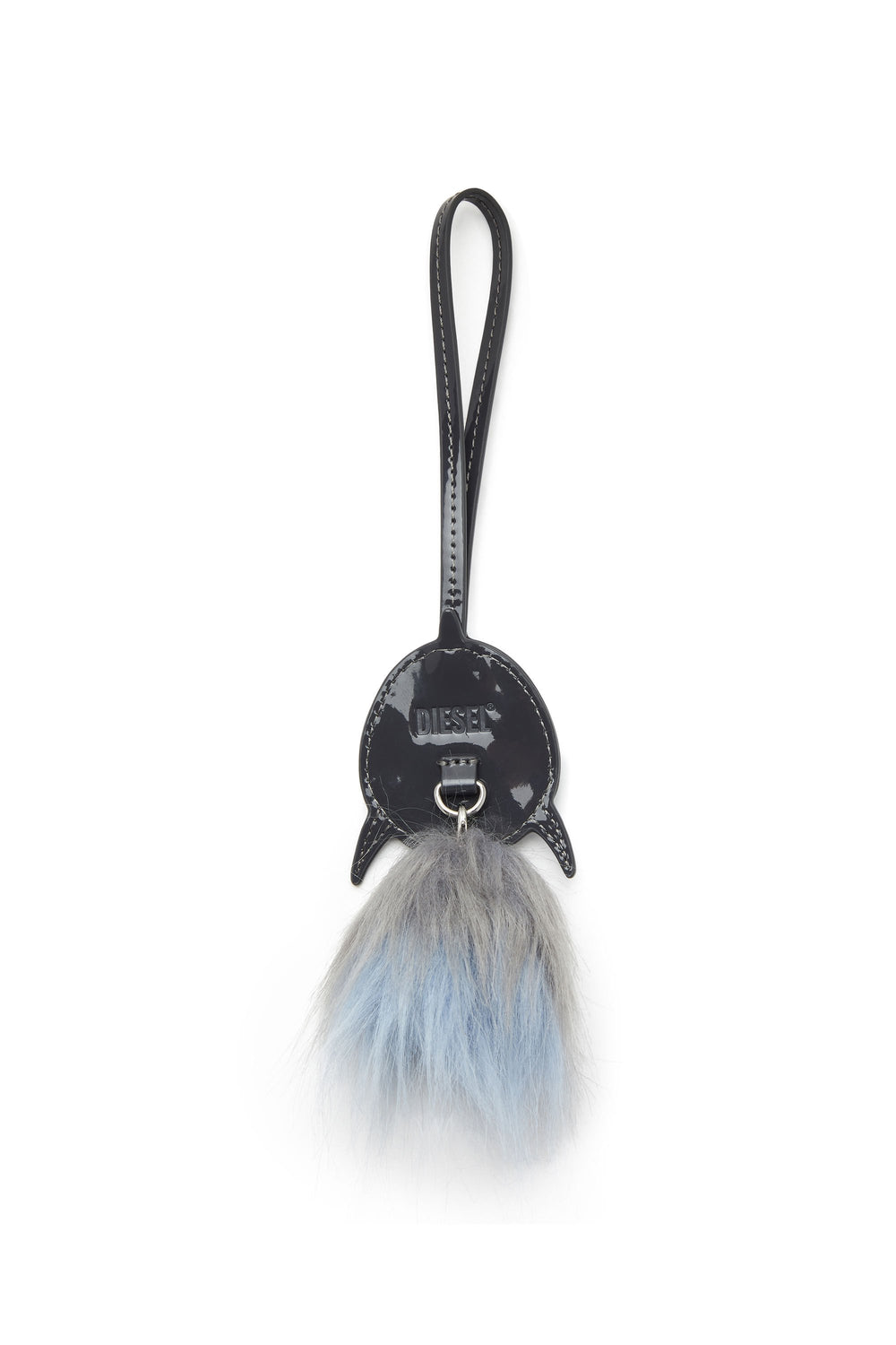 Women's Dolphin bag charm with fluffy tail Blue