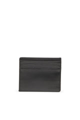 Women's Card holder in washed cotton and leather Grey