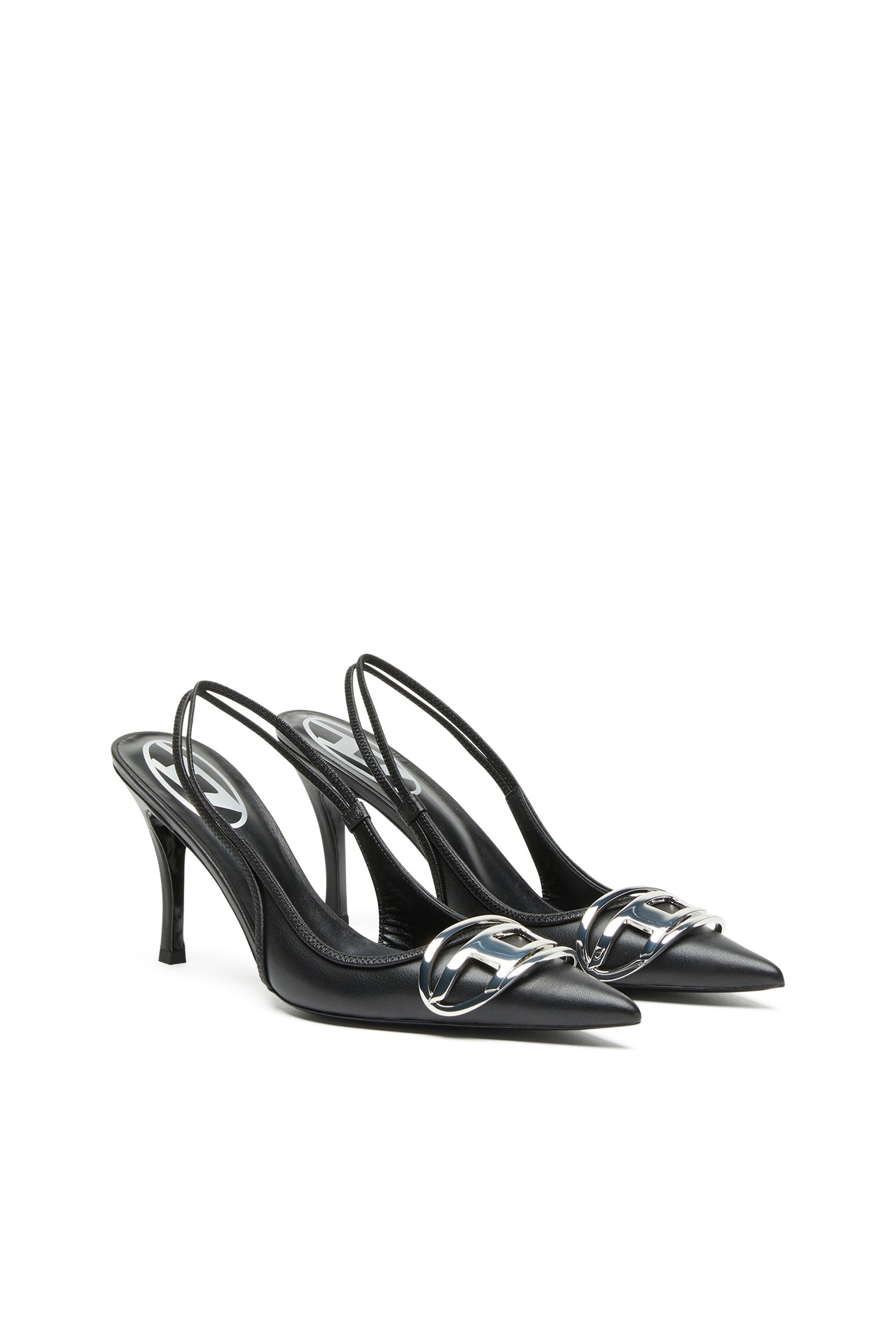 D logo D-VENUS SB Woman: Slingback pumps in nappa leather
