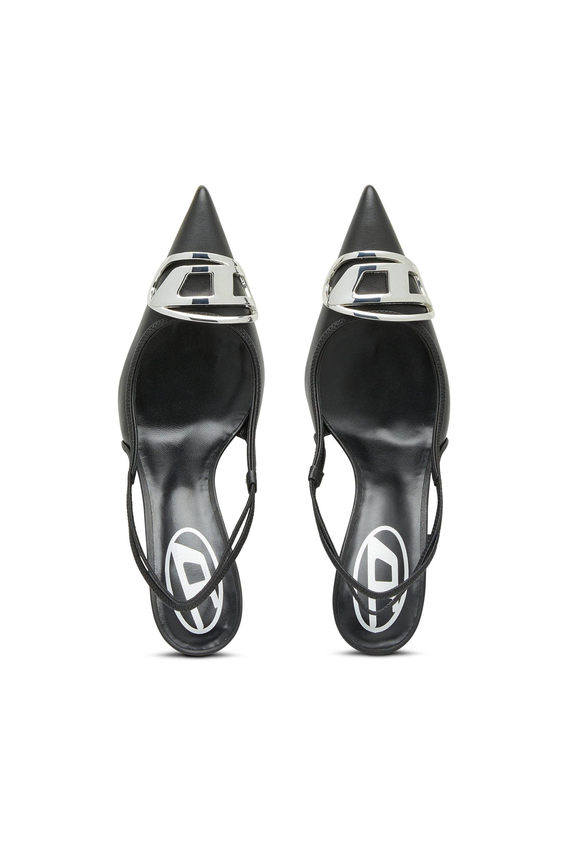 D logo D-VENUS SB Woman: Slingback pumps in nappa leather