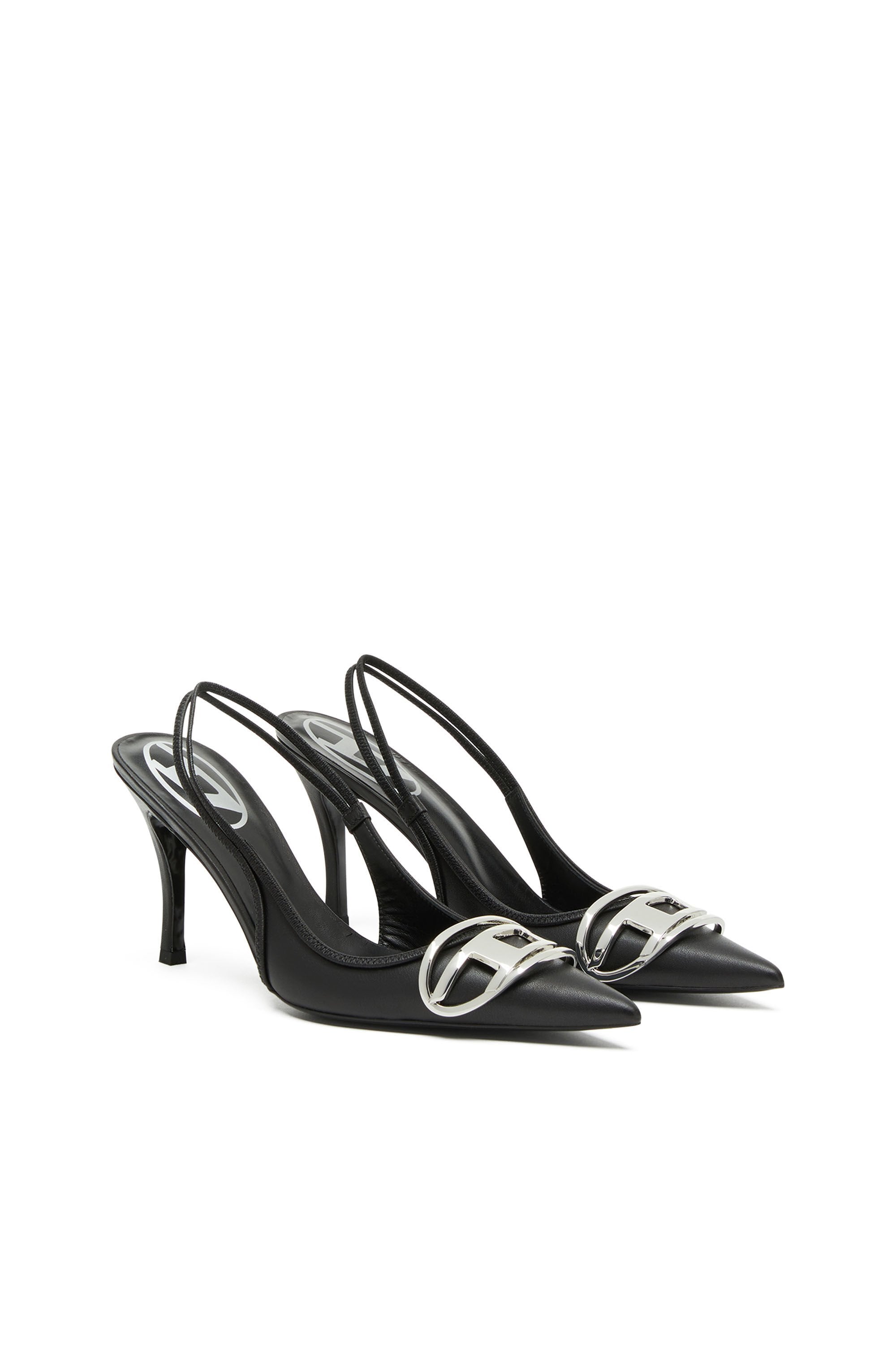 D logo D-VENUS SB Woman: Slingback pumps in nappa leather
