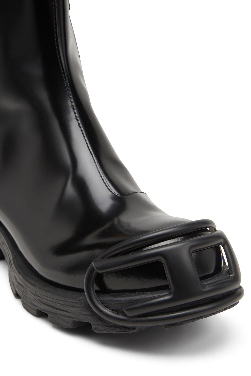 Men's D-Hammer-Leather Chelsea boots with Oval D toe caps Black