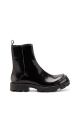Men's D-Hammer - Leather boots with zipper Black