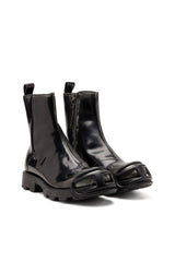 Men's D-Hammer - Leather boots with zipper Black