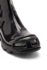 Men's D-Hammer - Leather boots with zipper Black