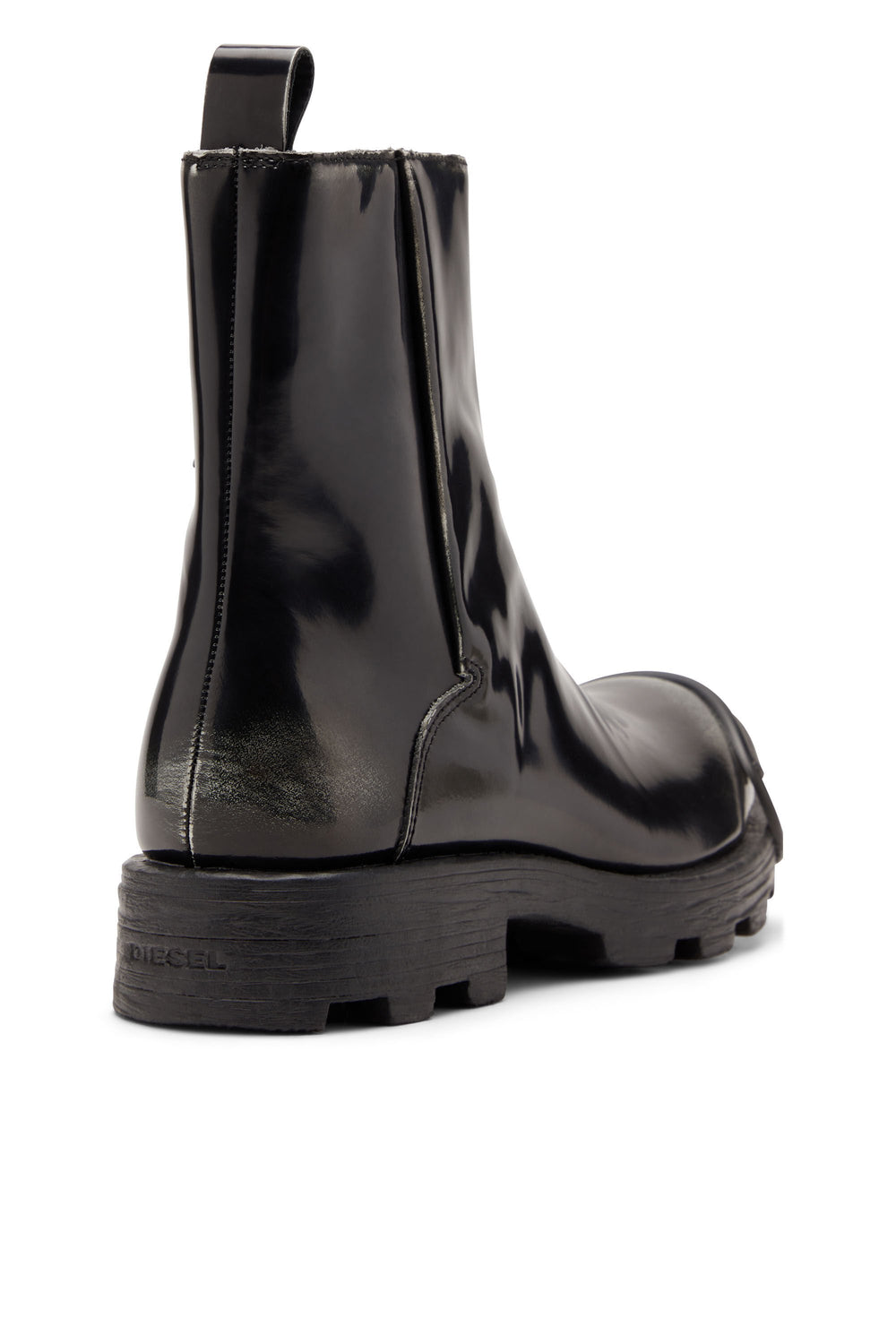 Men's D-Hammer - Leather boots with zipper Black