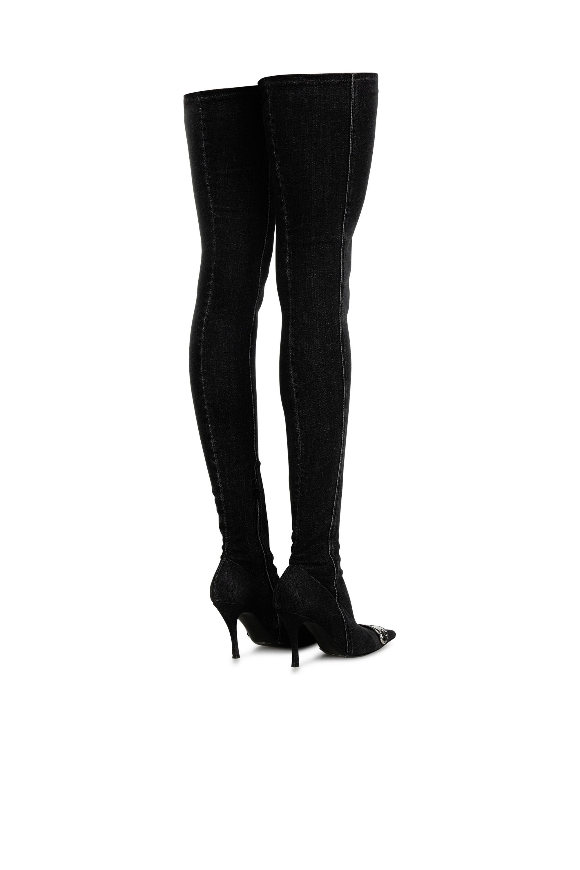 Women's D-Venus-Over the knee boot Black