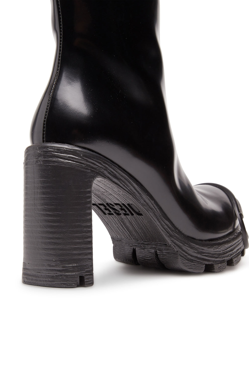 Women's D-Hammer-High-heel boots in brushed leather Black