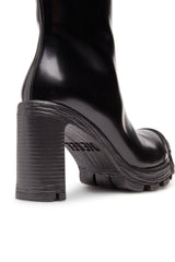 Women's D-Hammer-High-heel boots in brushed leather Black