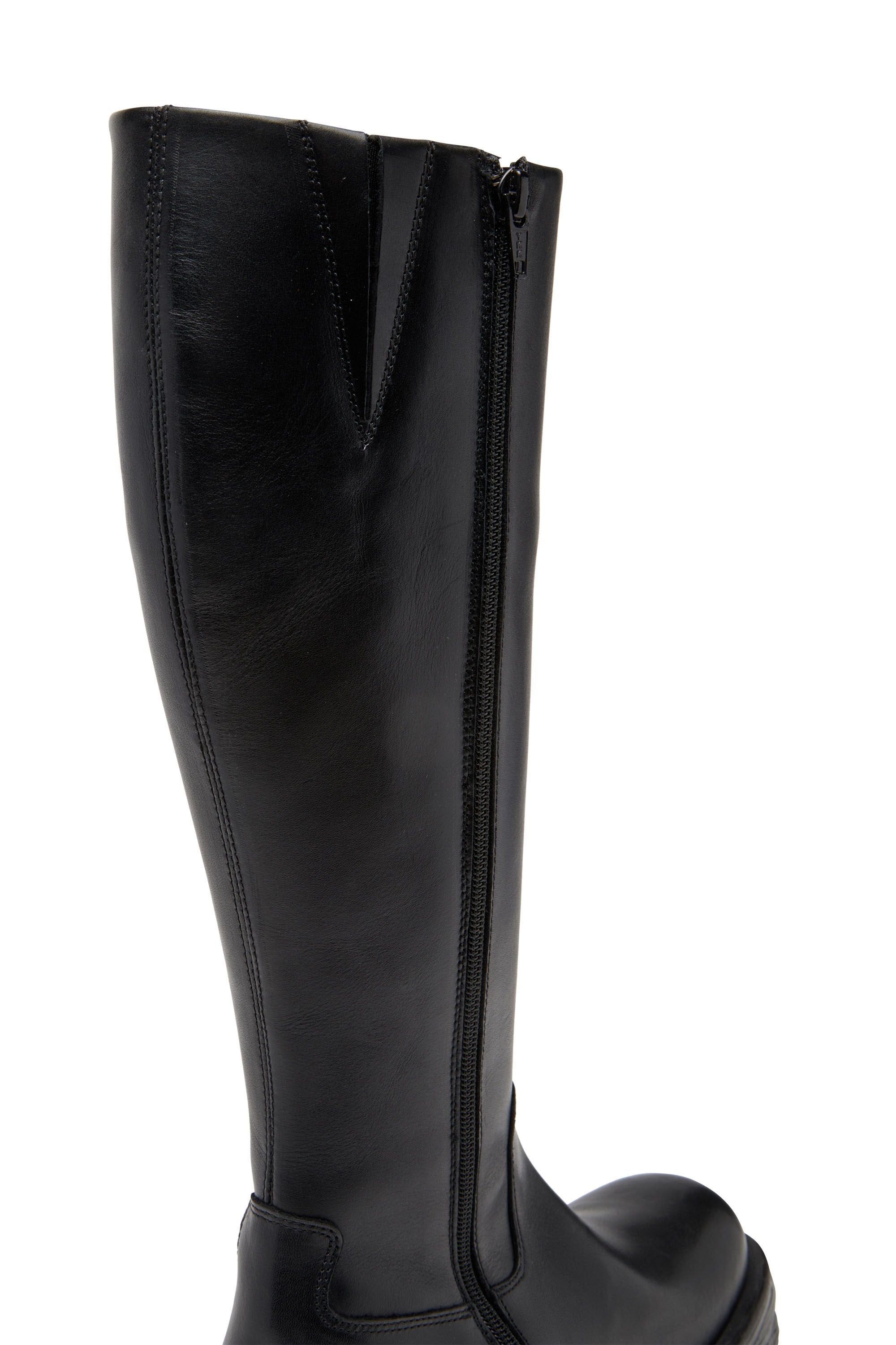 Women's D-Hammer-Leather knee-high boots Black