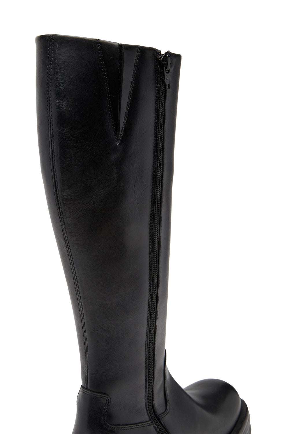 Women's D-Hammer-Leather knee-high boots Black