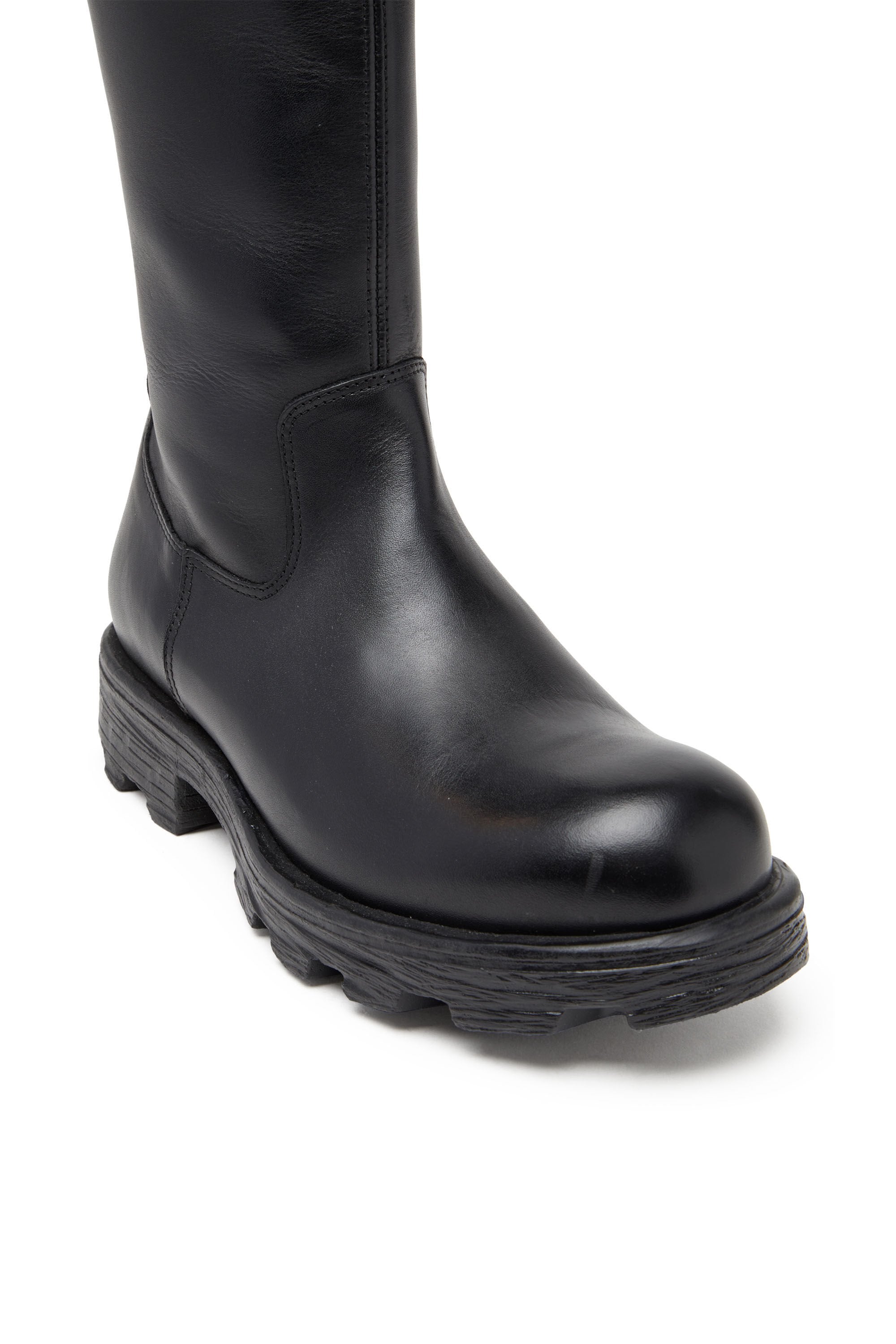 Women's D-Hammer-Leather knee-high boots Black