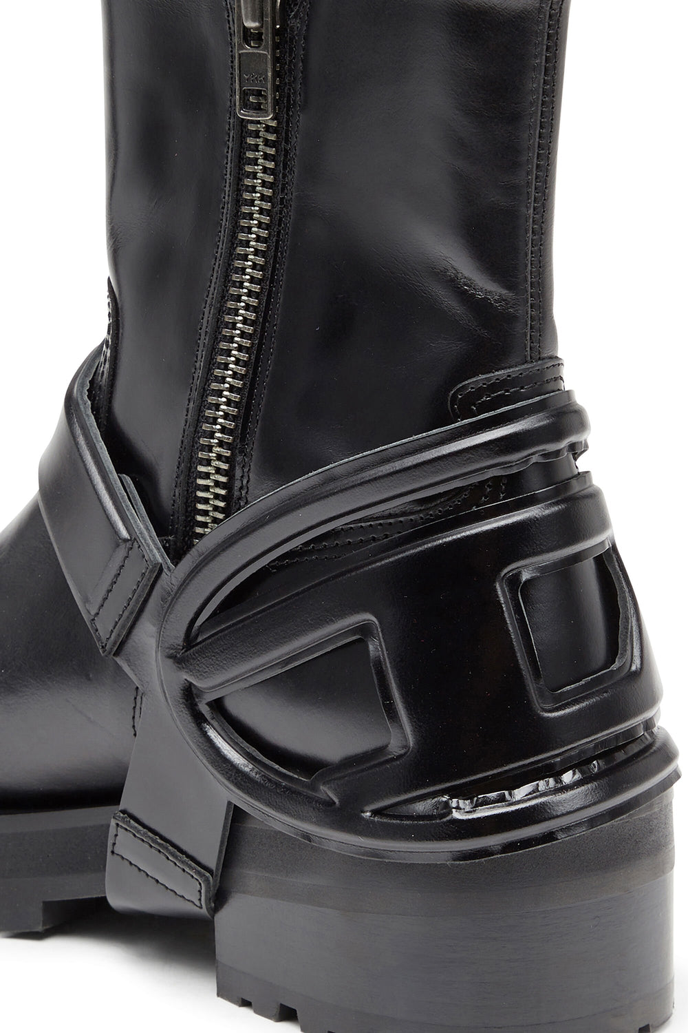 Men's D-Texan-Harness boots in polished leather Black