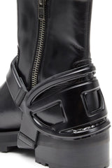 Men's D-Texan-Harness boots in polished leather Black