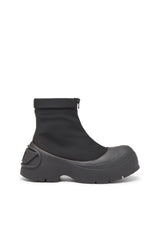 Men's D-Donald-Rubber-trimmed ankle boots Black