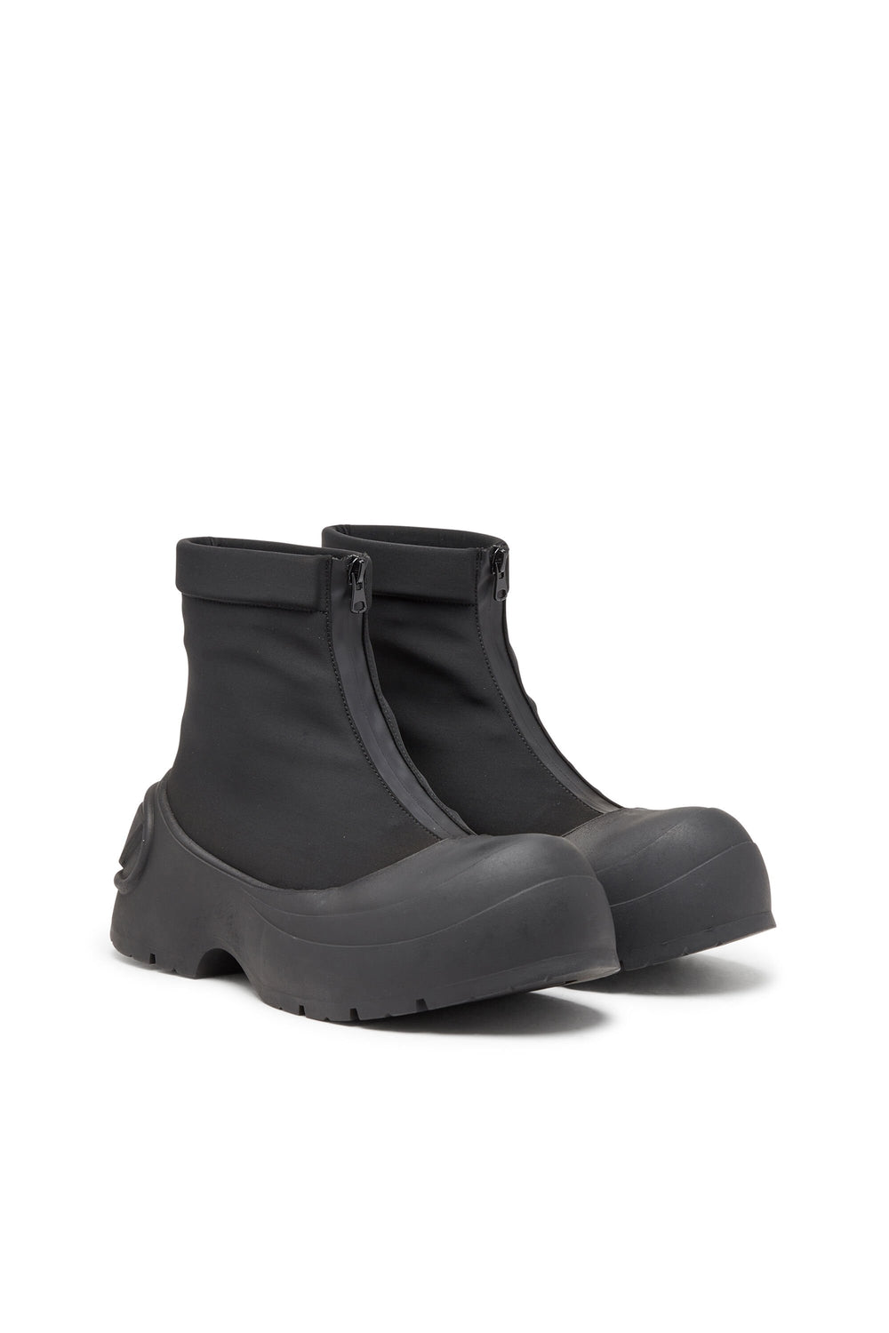 Men's D-Donald-Rubber-trimmed ankle boots Black