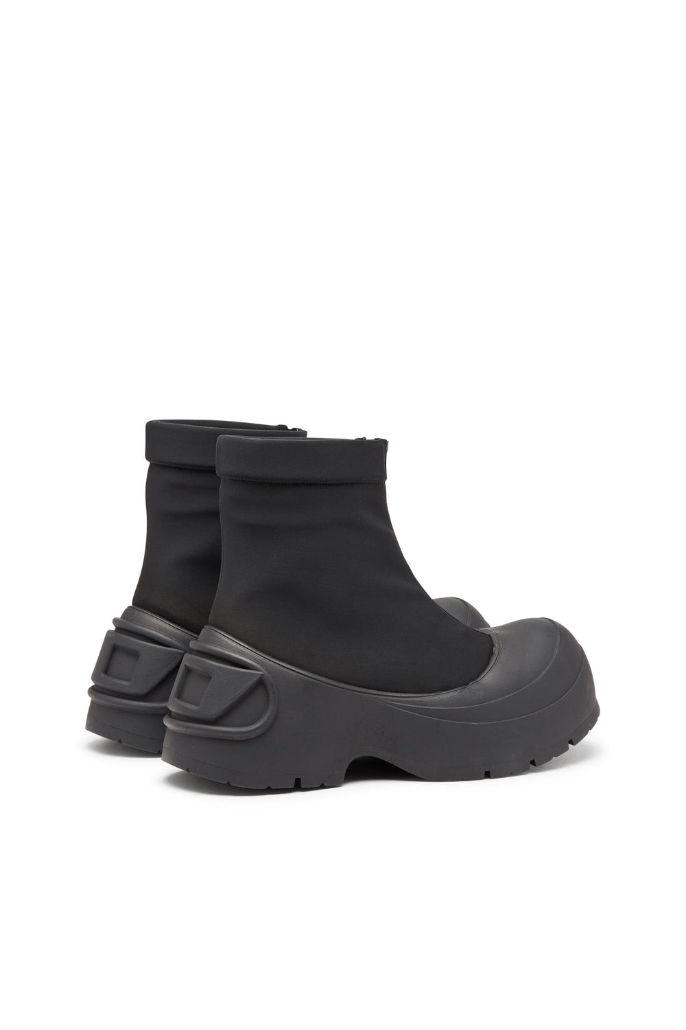 Men's D-Donald-Rubber-trimmed ankle boots Black