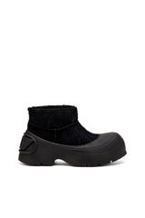 Men's D-Donald-Chunky ankle boot with lug sole Black