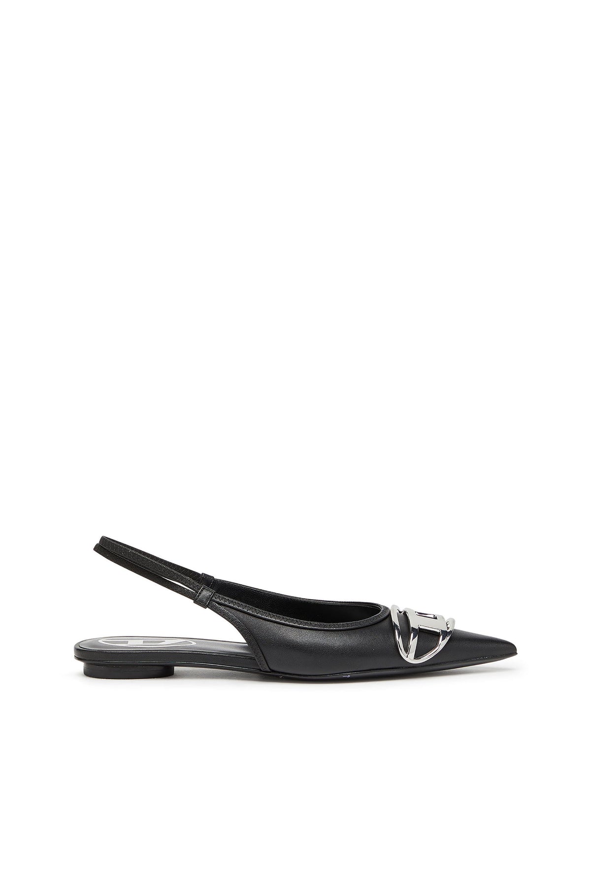 Women's D-Venus-Slingback flats in nappa leather Black
