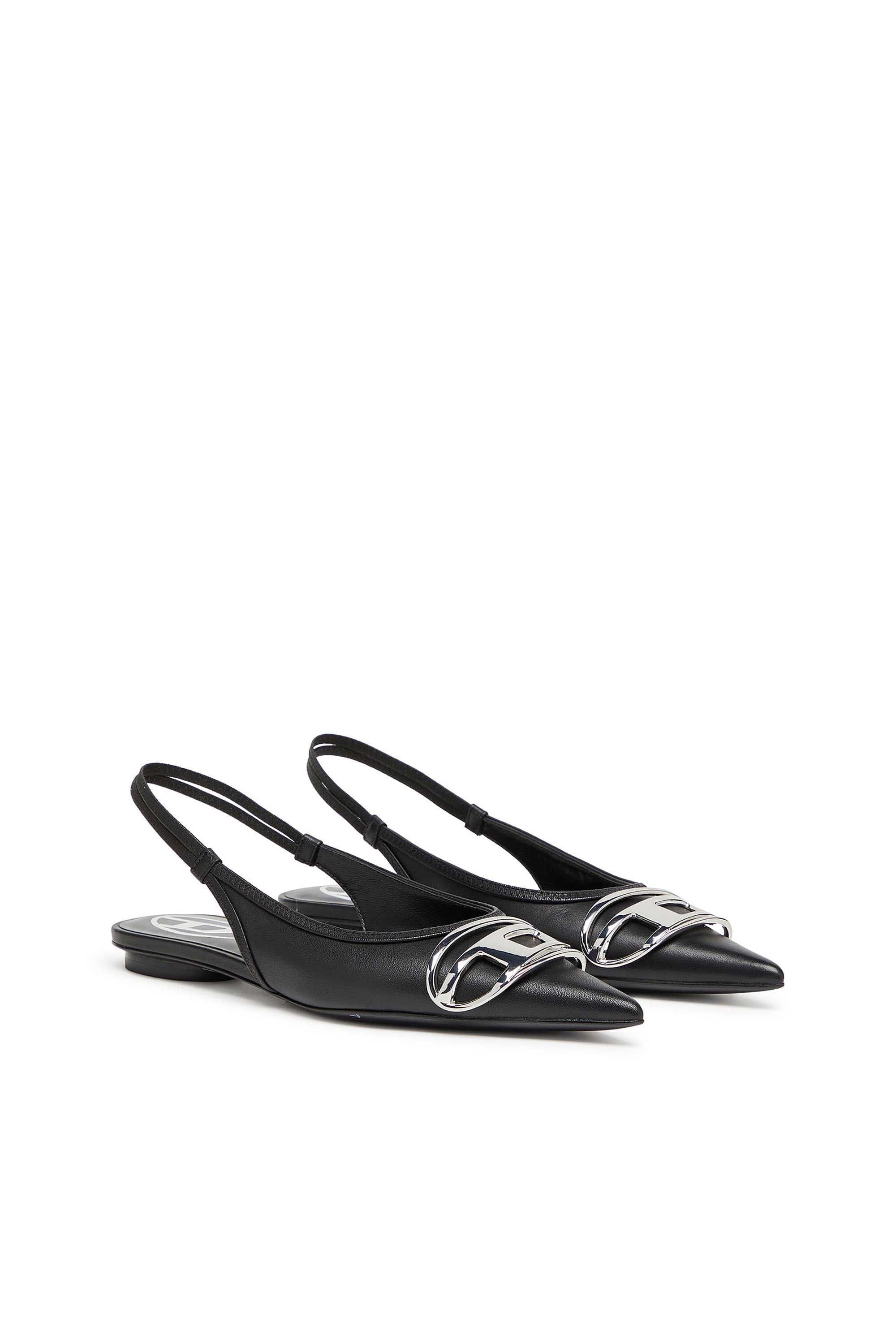 Women's D-Venus-Slingback flats in nappa leather Black