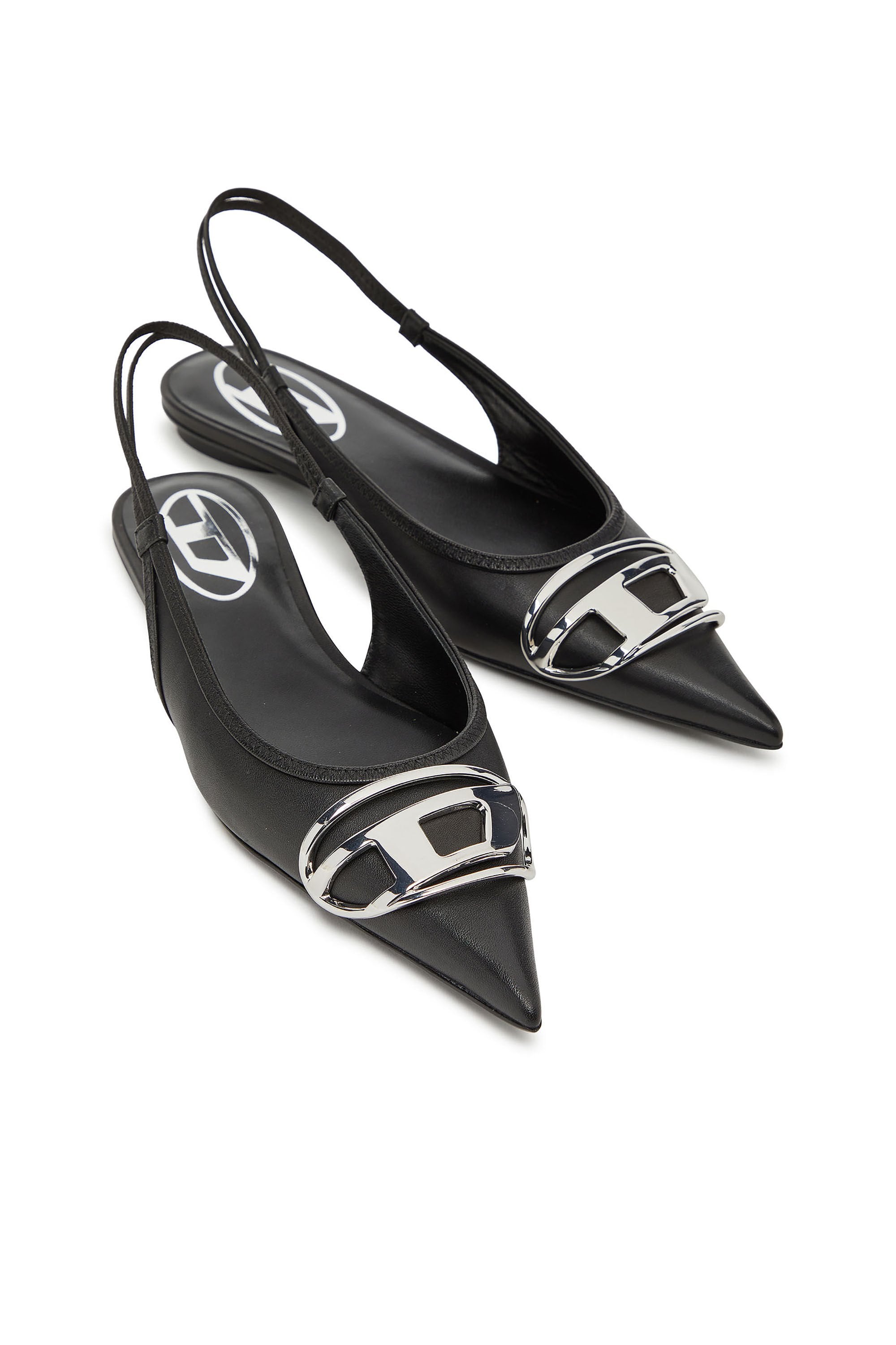 Women's D-Venus-Slingback flats in nappa leather Black