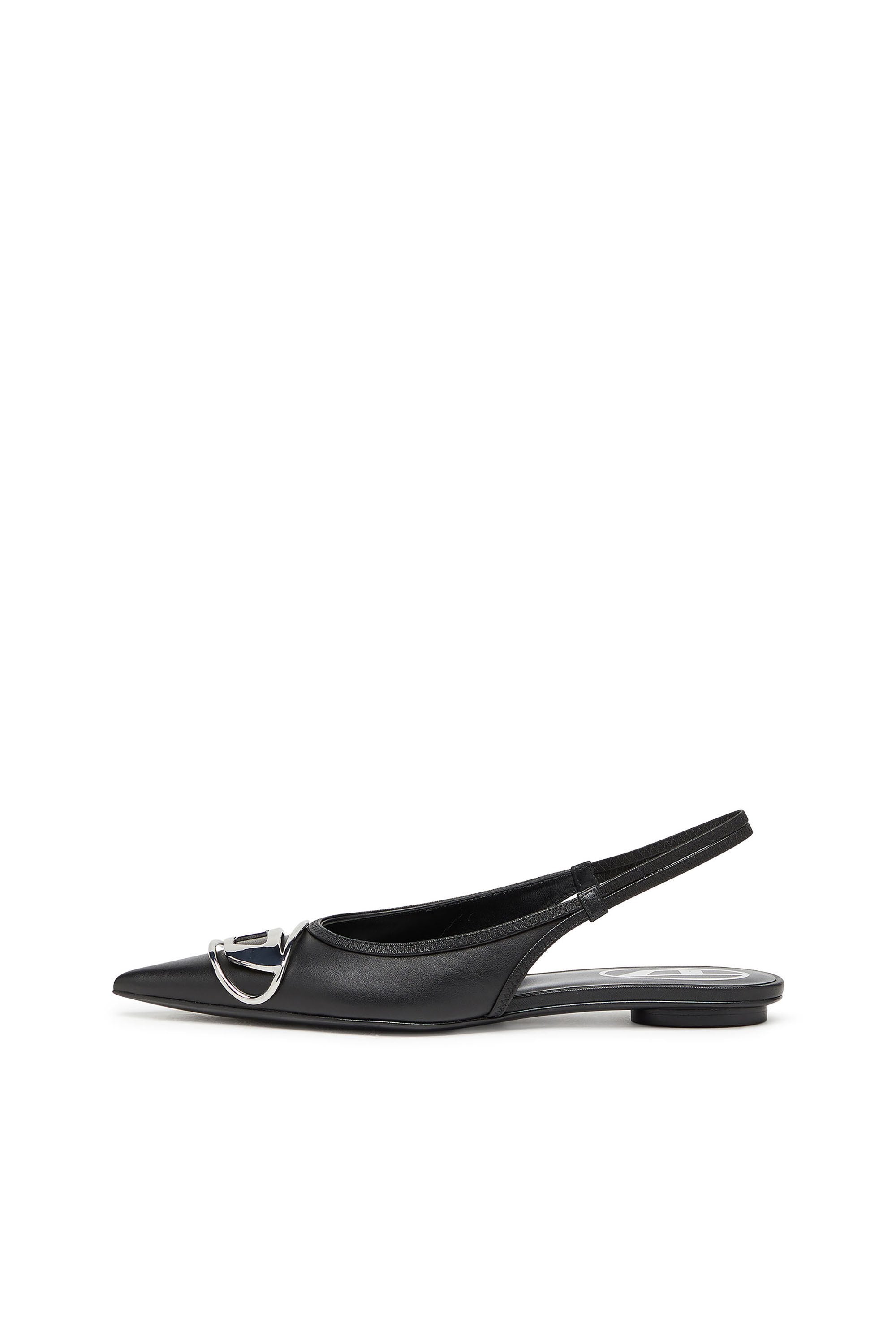 Women's D-Venus-Slingback flats in nappa leather Black
