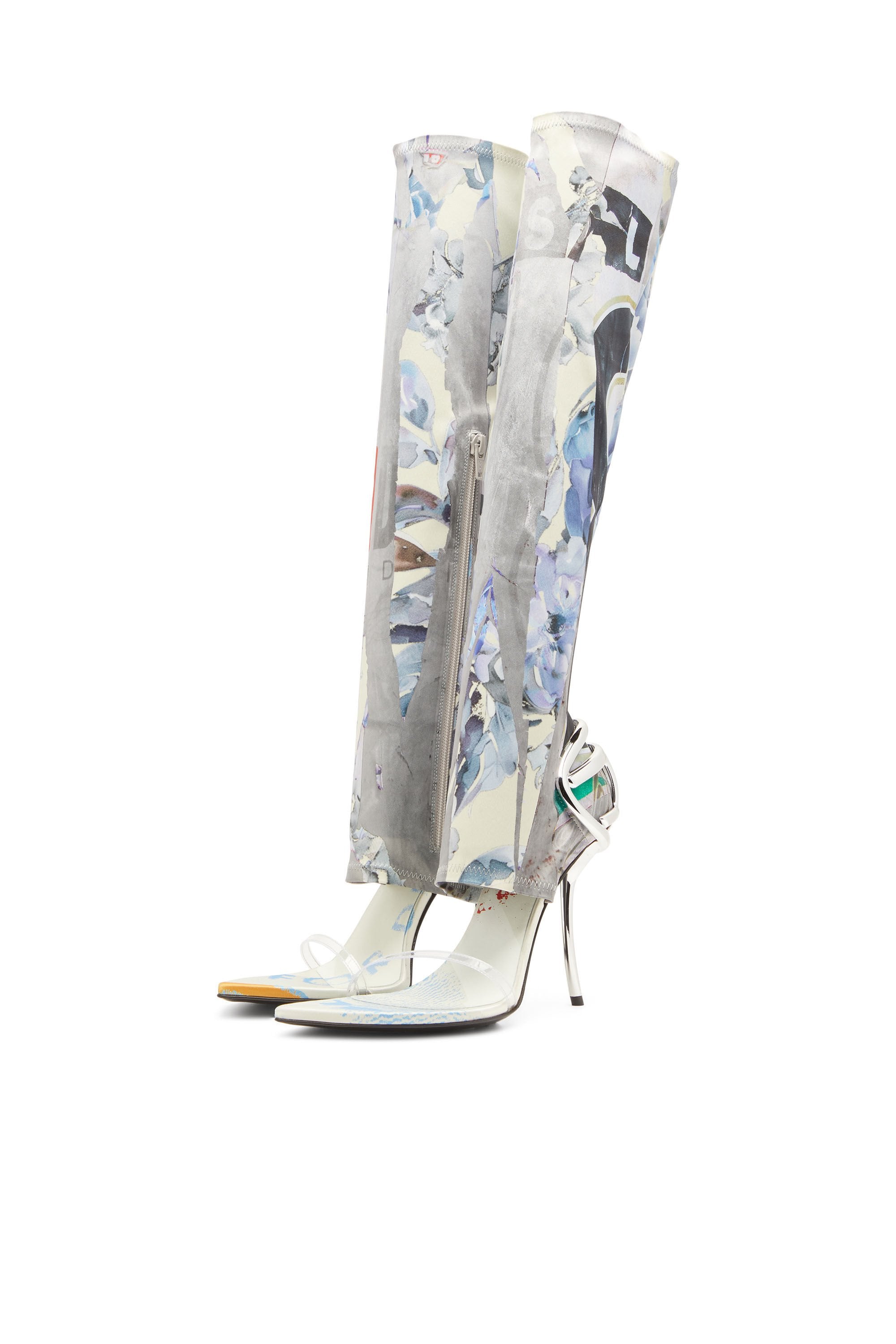 Women's D-Ten&Half-Hybrid sandals with graphic print Multicolor