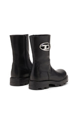 Women's D-Hammer-Biker boots in shiny leather Black