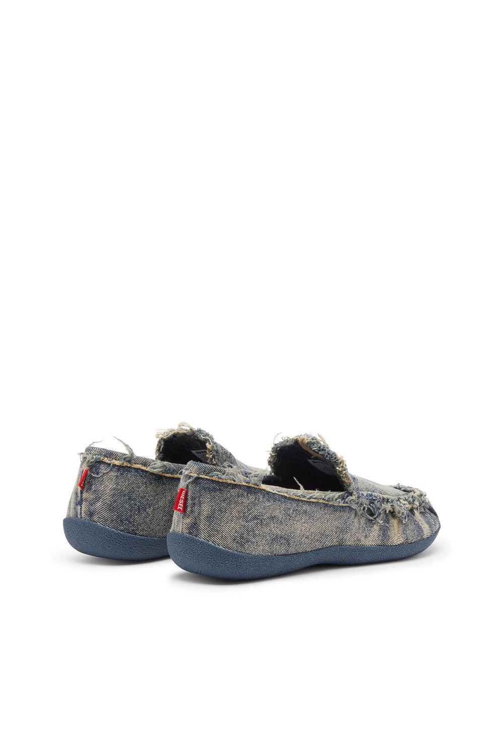 Men's D-Shock-Distressed denim loafers Blue