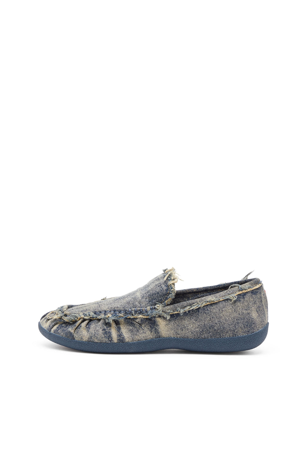 Men's D-Shock-Distressed denim loafers Blue